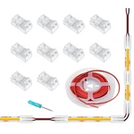 Gxilee 2 Pin 8mm Cob Led Strip Light Connector, Transparent. Fixed Price $13.80.