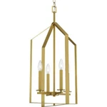 Progress Lighting Vertex 4-light Foyer Light, Brushed Gold - P500432-191. Fixed Price $44.99.