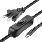 Lamp Cord Has Button Switch Ul304 2a/120v,plug,stripped Ends Ready For Wiring 18. Fixed Price $15.53.