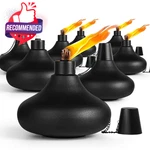 Zspeng 6 Pack Metal Table Top Torches,24.5 Oz Citronella Torches For.... Fixed Price $36.12.