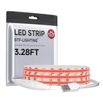 Btf-lighting Fcob Cob Fob Led Strip Lights 5v Usb Dc5v 3.28ft Usb, Red. Fixed Price $8.69.
