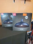 A Package Of (two) Globe Brown 1-light Matte Black And Gold Plug-in Or Hardwire. Fixed Price $18.00.