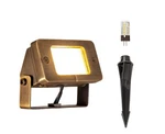Lumen Logic 12v Cast Brass Flood Path Light Bronze With 3w 2700k New. Fixed Price $59.95.