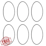 Uxcell 6pcs As-045 Nitrile Rubber O-rings, 4" Id X 4-1/8" Od Seal Gaskets. Fixed Price $20.00.
