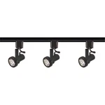 Nuvo Lighting 3 Light Mr16, Gimbal Ring Track Kit, Line Voltage, Black - Tk352. Fixed Price $89.99.