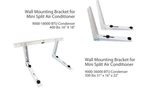 Wall And Ground Mounting Bracket For Mini Split Air Conditioner, 9000-36000 Btu. Fixed Price $25.00.