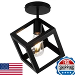 Edzemuwa Modern Black Flush Mount Ceiling Light Fixture, Metal Frame Fixtu. Fixed Price $53.83.