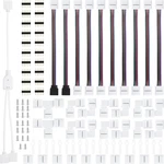 Flutesan 5 Pin 10 Mm Led Strip Connector Kit Includes 8 Types Of Solderless. Fixed Price $27.92.