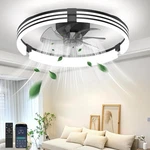 Aphyni Ceiling Fans With Lights And Remote, 19.7" Black Low 19.7 Inch,. Fixed Price $77.99.