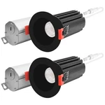 Luxrite 2" Led Recessed Light 15w 5cct 1000lm Dimmable Wet Rated Black 2-pack. Fixed Price $118.99.