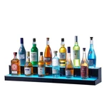 Vevor Led Lighted Liquor Bottle Display Bar Shelf Rf & App Control 40" 2-step. Fixed Price $127.33.