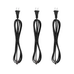 3pcs 6ft Lamp Cord Spt-2 18awg Ul Listed Power Wire Cords With Plug. Fixed Price $16.01.