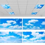 Hortsun 4 Pcs X 2 Feet Fluorescent Light Covers For Ceiling Classroom Blue. Fixed Price $31.70.