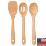 Oxo Good Grips 3 Piece Kitchen Wooden Utensil Set - Large Comfortable Handle. Fixed Price $19.03.