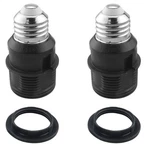 Chenjin 2pcs E26 To Socket Threaded Extension Lamp Holder Black. Fixed Price $14.52.