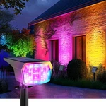 Auderwin 10-pack Solar Spot Lights Outdoor, 9 Rgb Modes, Ip65 Waterproof. Fixed Price $159.98.