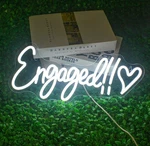 Nosun Engaged Neon Sign White Dimmable Led For Wedding Decor Party Gift. Fixed Price $68.06.