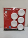 Utilitech #0709206 - 5 Count White Puck Lights 2.5". Fixed Price $15.16.
