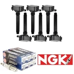 6 Pack Of Ignition Coils & Ngk Spark Plugs For Chrysler 200 300 3.6l V6 Oem. Fixed Price $136.73.