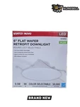 Satco 6in Matte White Dimmable 5cct Led Downlight Ic Rated Retrofit E26 # S11892. Fixed Price $14.90.