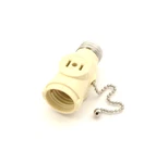 Leviton 1406-i Two Outlet W/ Pull Chain Socket Adapter 660 Watt, 125 Volt Ivory. Fixed Price $7.90.