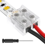 Hitlights 12 Pack Led Connector 2 Pin 10mm Solderless Tape Lights Connect.... Fixed Price $22.19.