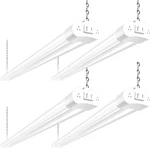 Hykolity 4-pack 4ft 42w 4400lm 5000k Linkable Led Shop Light 250w Equiv. Fixed Price $64.99.