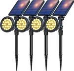 Dbf Solar Outdoor Lights, Upgraded 18 Led Waterproof Landscape Lights - Auto .... Fixed Price $101.66.
