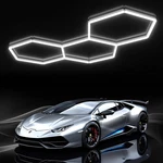 Jtt Hexagon Garage Lights16pack 128w Led Lights3 Grids 6500k. Fixed Price $62.73.