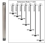 Kichler 360003 Brass 36" Down Rod For 12 Ft Ceilings. Fixed Price $39.01.