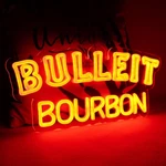 Wonderfullife Bourbon Whiskey Neon Sign For Bar Pub Man Cave Or Party,bright .... Fixed Price $56.37.