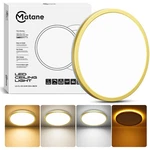 Matane 12 Inch Led Flush Mount Ceiling Light Fixture With Night Light, 24w 2400l. Fixed Price $51.71.