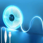 Clearhill 5v Usb Cob Led Strip Lights With Dimmable 6.56ft/2m, Iceblue. Fixed Price $9.44.