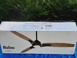 Minka-aire F742l-sbr 65" Outdoor Ceiling Fan With Led Lights Soft Brass Seashore. Fixed Price $273.59.