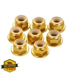 Meccanixity 8pc M4 Flange Lock Nuts Gold Tone. Fixed Price $20.00.