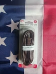 Ge 8 Ft. Replacement Brown Cord Set With Polarized Plug On 1-end. Fixed Price $4.00.