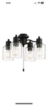 Craftmade 4 Light Universal Kit, Flat Black, Cylinder - Lk403107-fb-led. Fixed Price $120.00.