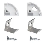 Itrolle 24pcs Led Channel Metal Mounting Clips End Caps Diffuser.... Fixed Price $14.76.