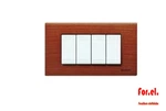 Bticino N4804lca Plate 4 Places Living Light Cherry. Fixed Price $35.13.