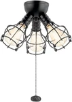 Industrial 4w 3 Led Ceiling Fan Light Kit - 10.25" Wide, 6.75" Tall. Fixed Price $96.99.