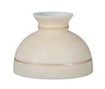 B&p Lamp 9 7/8" Shade, Stu, Tan Bg W/gold Bands. Fixed Price $200.11.