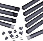 Muzata 10pack 6.6ft/2m V-shape Black Aluminum Led Channel System V1sw. Fixed Price $129.99.