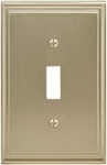 Amerock Bp36514 Mulholland Single Switch Outlet Wall Plate - Gold. Fixed Price $16.99.