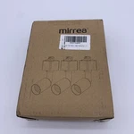 Mirrea H Type Gu10 Track Lighting Head Black Gdh-gu10 3 Pack. Fixed Price $35.99.