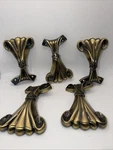 5 Emerson Crown Ceiling Fan Replacement Arms Pt Number F35-761837d Oil Bronze. Fixed Price $50.00.