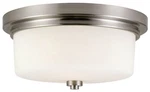 Design House 556654 Aubrey 2 Light 13"w Flush Mount Drum Ceiling - Nickel. Fixed Price $131.29.