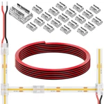 Deigcyu 20 Pack 8-in-1 Led Strip Connectors With 6.6ft (2m) 20awg Small. Fixed Price $14.52.