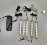 Tresco 12v Led Cabinet Lighting Lot - 5 Strips, Spot, Power Supply, Dimmer. Fixed Price $129.99.