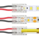 Led Strip Connectors 2pin 8mm 20 Pcs Gapless Solderless Tape Connector Fo.... Fixed Price $27.69.