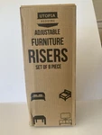 Utopia Bedding Ub901 Adjustable Bed Furniture Risers - 8 Pieces. Fixed Price $17.00.